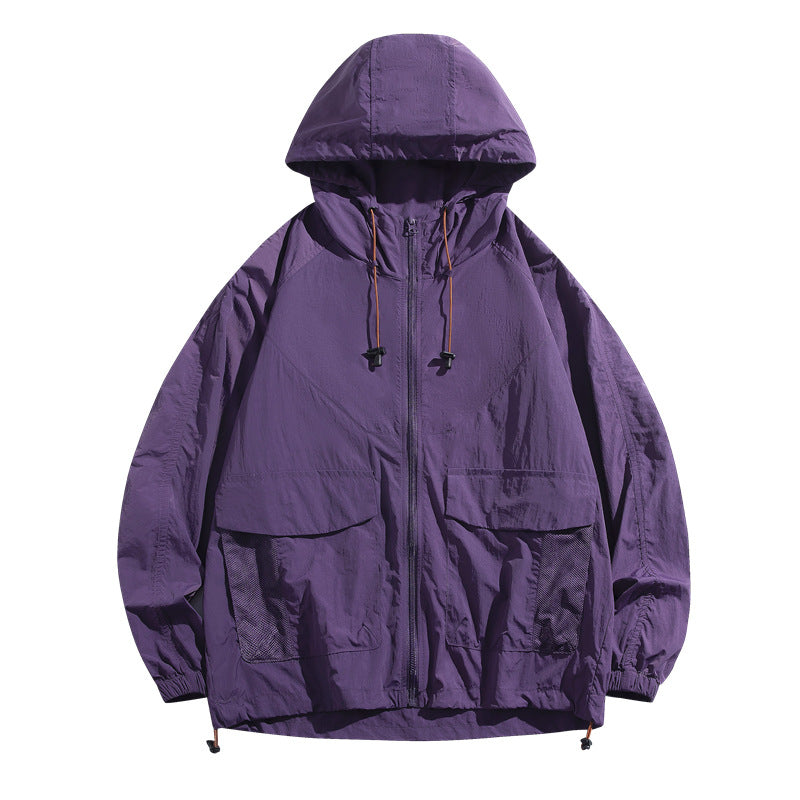 智能防暑降温空调服男大风力带风扇防晒衣户外工地建筑制冷皮肤衣